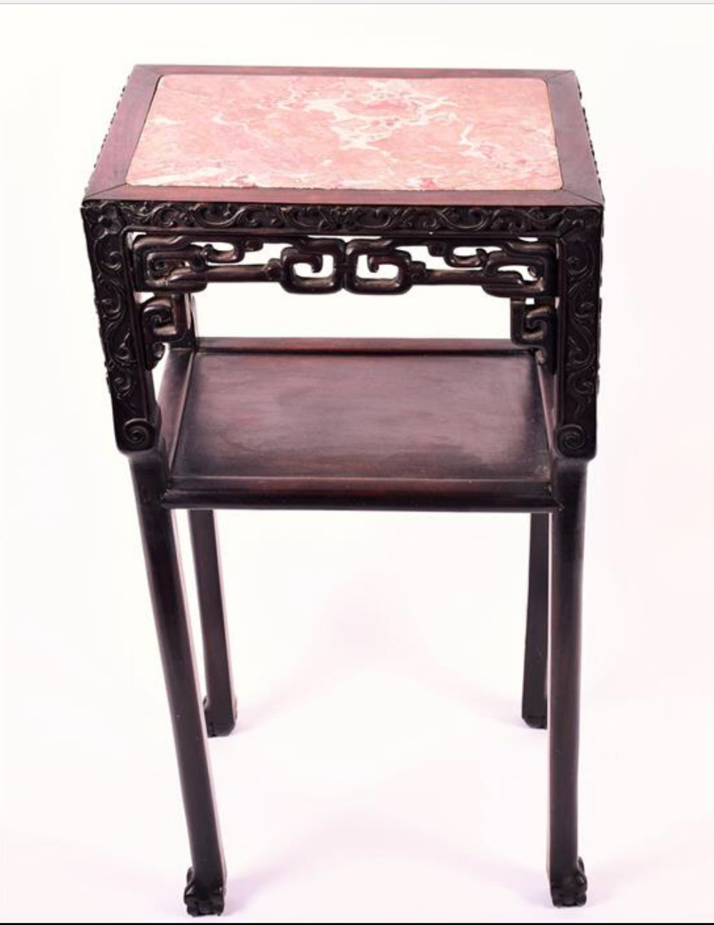 C19th Chinese Carved Hardwood China Display Stand 521977 www.imchaney.co.uk