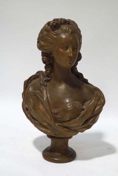 augustin pajou royal sculptor 17301809 bust of a young womn