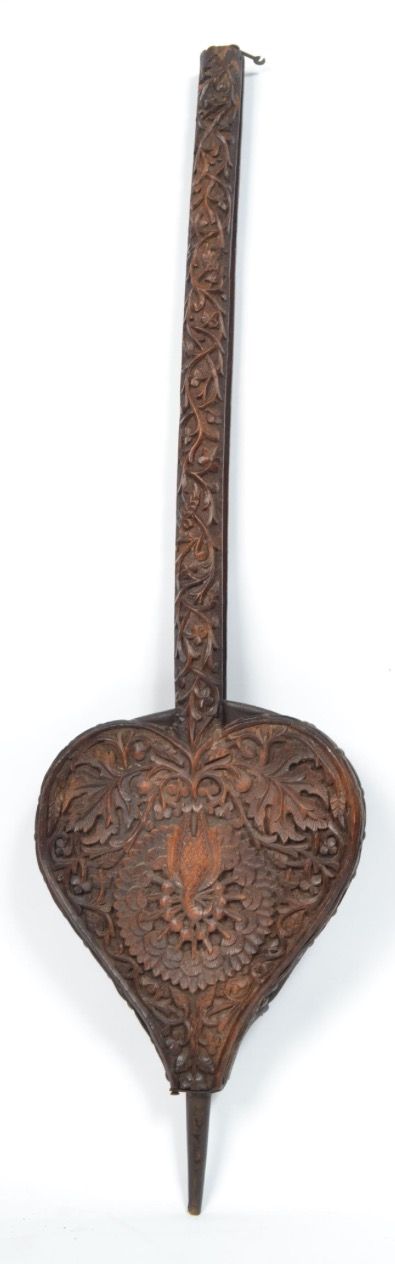 c19th carved bellows