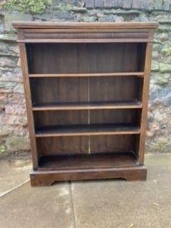 small oak edwardian bookcase