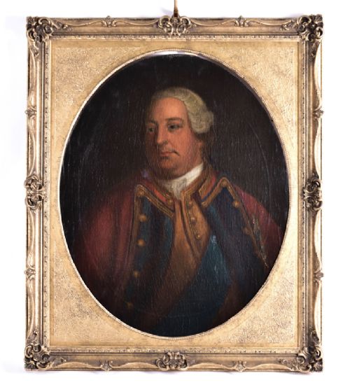 c18th portrait oil on canvas of george iii