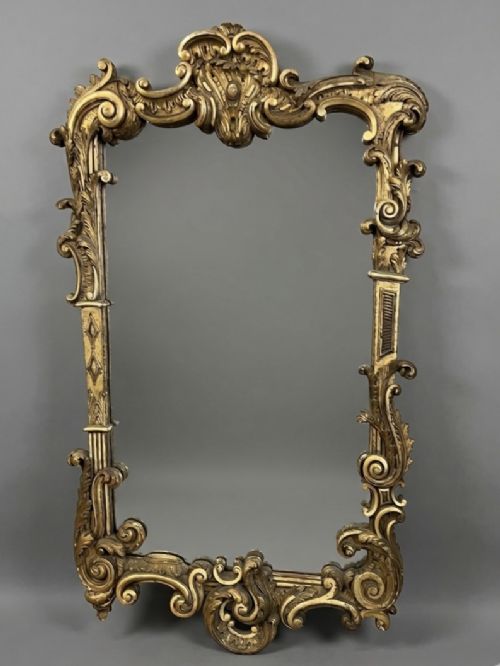 large c 19th carved giltwood pier mirror