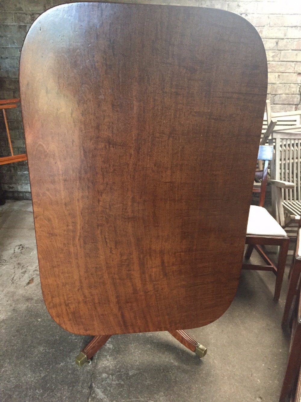 figured mahogany georgian dining room table