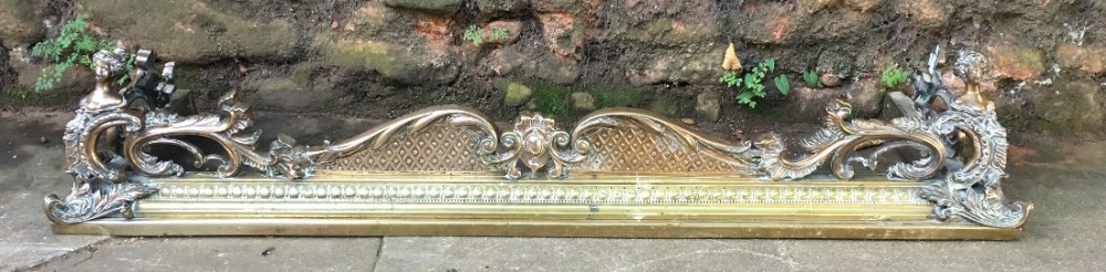 quality c19th brass and bronze fender