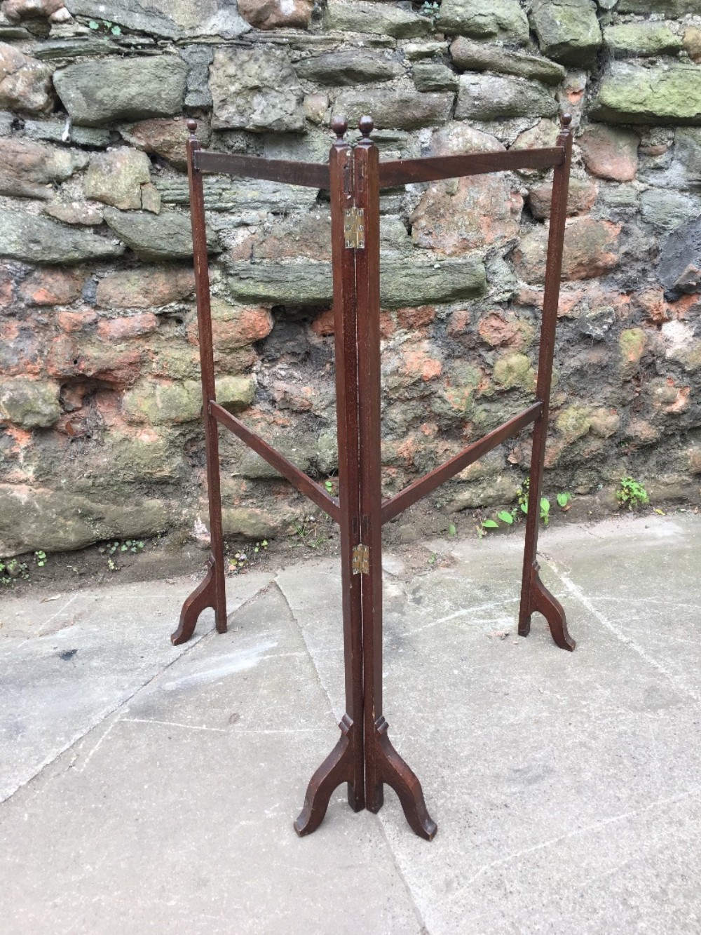 c19th fold out towel rail