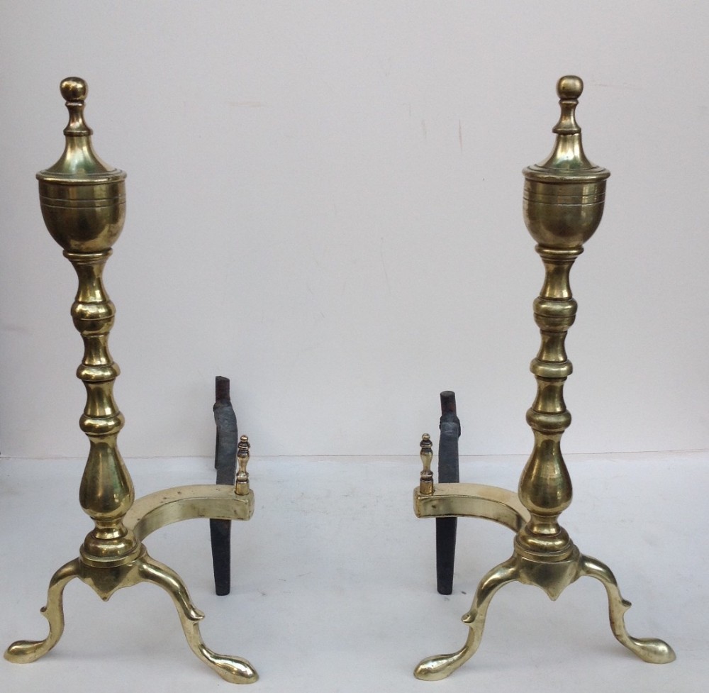 pair of georgian andirons