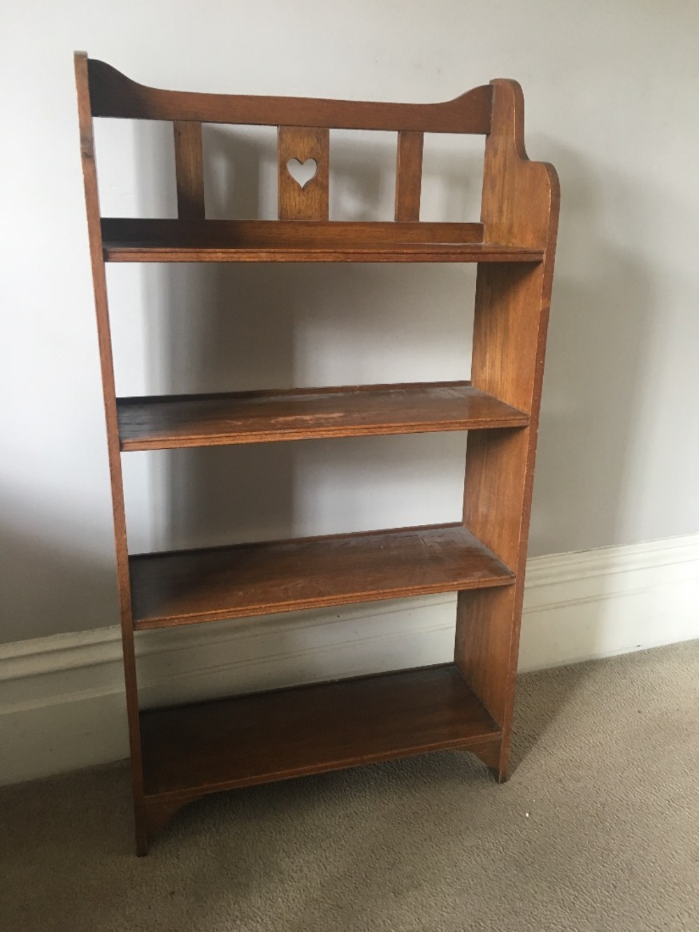 arts and crafts oak small bookcase