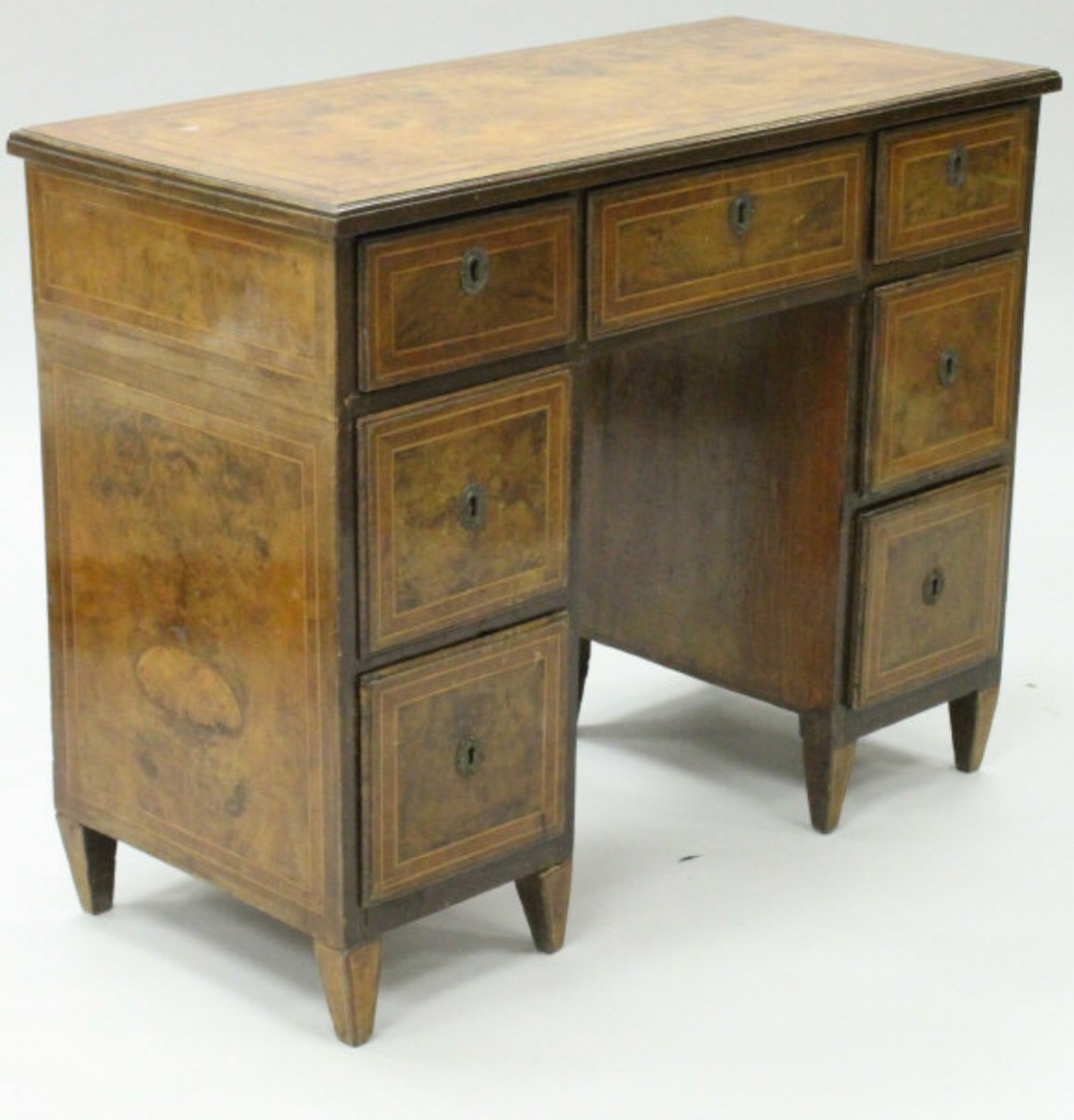 c18th walnut italian small desk