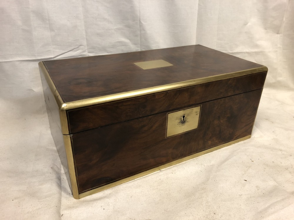 large walnut writing slope by parkins gotto
