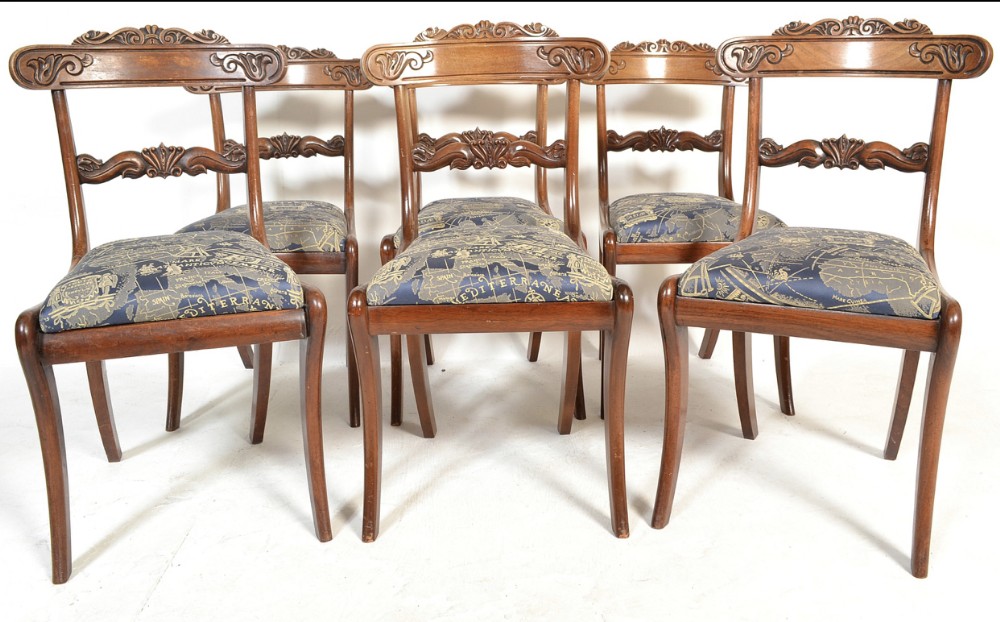 c19th set of six chairs in the gillows manner