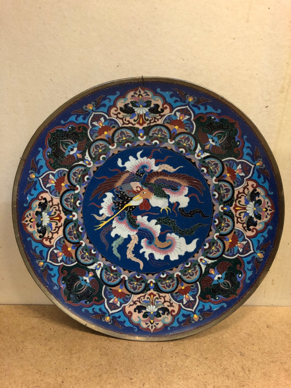 c19th japanese cloisonn charger