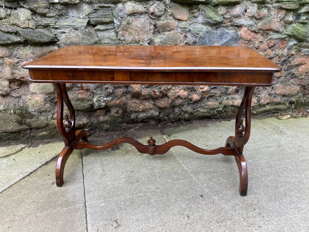 c19th walnut side table