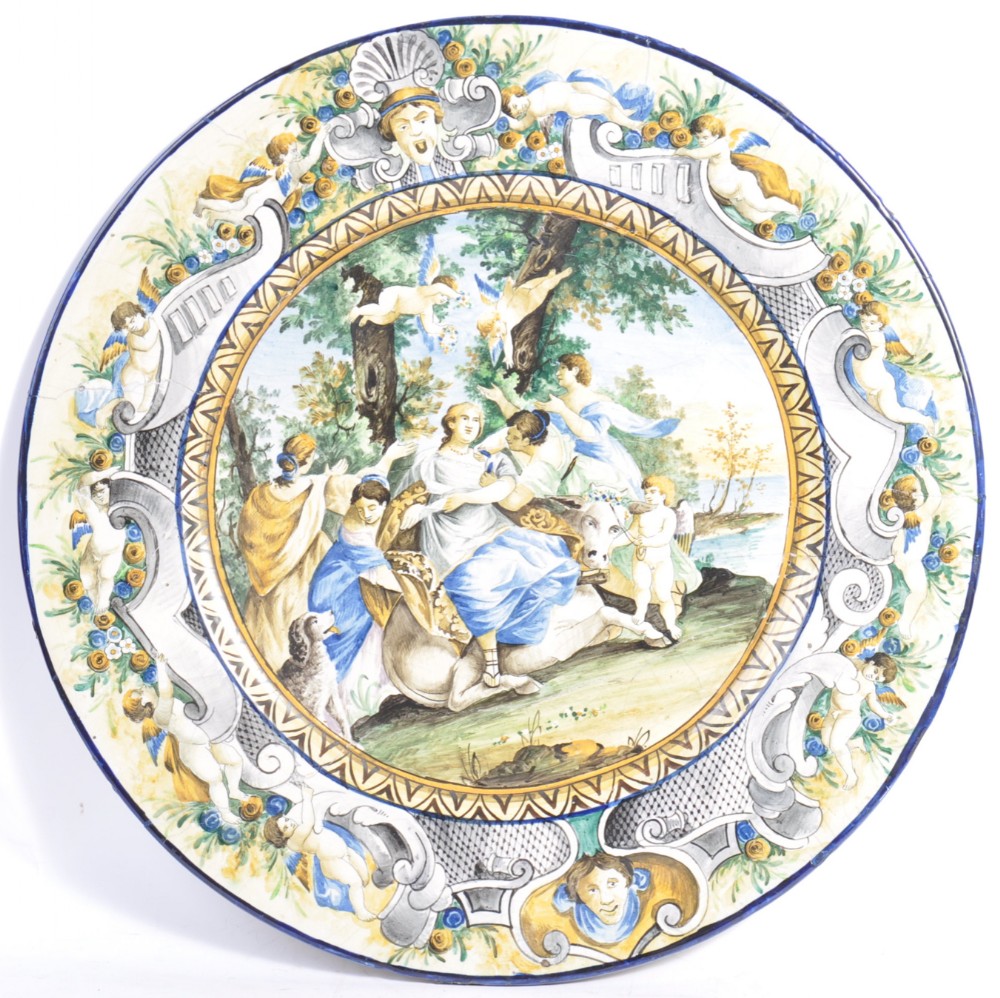 large italian maiolica