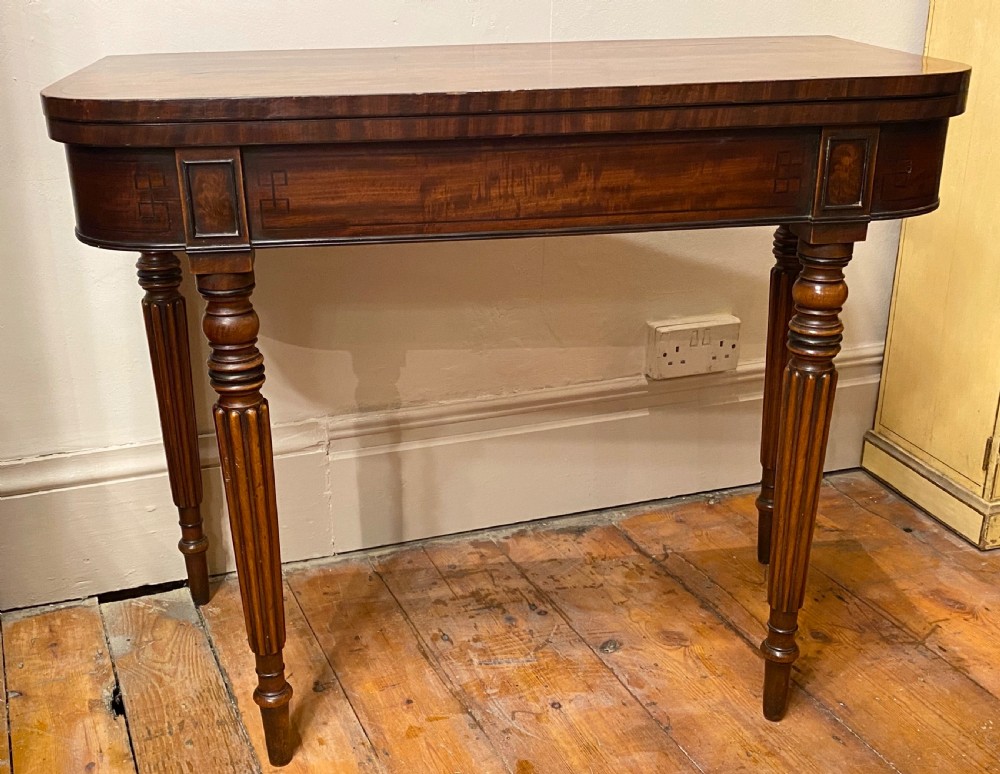 regency card table in the manner of gillows