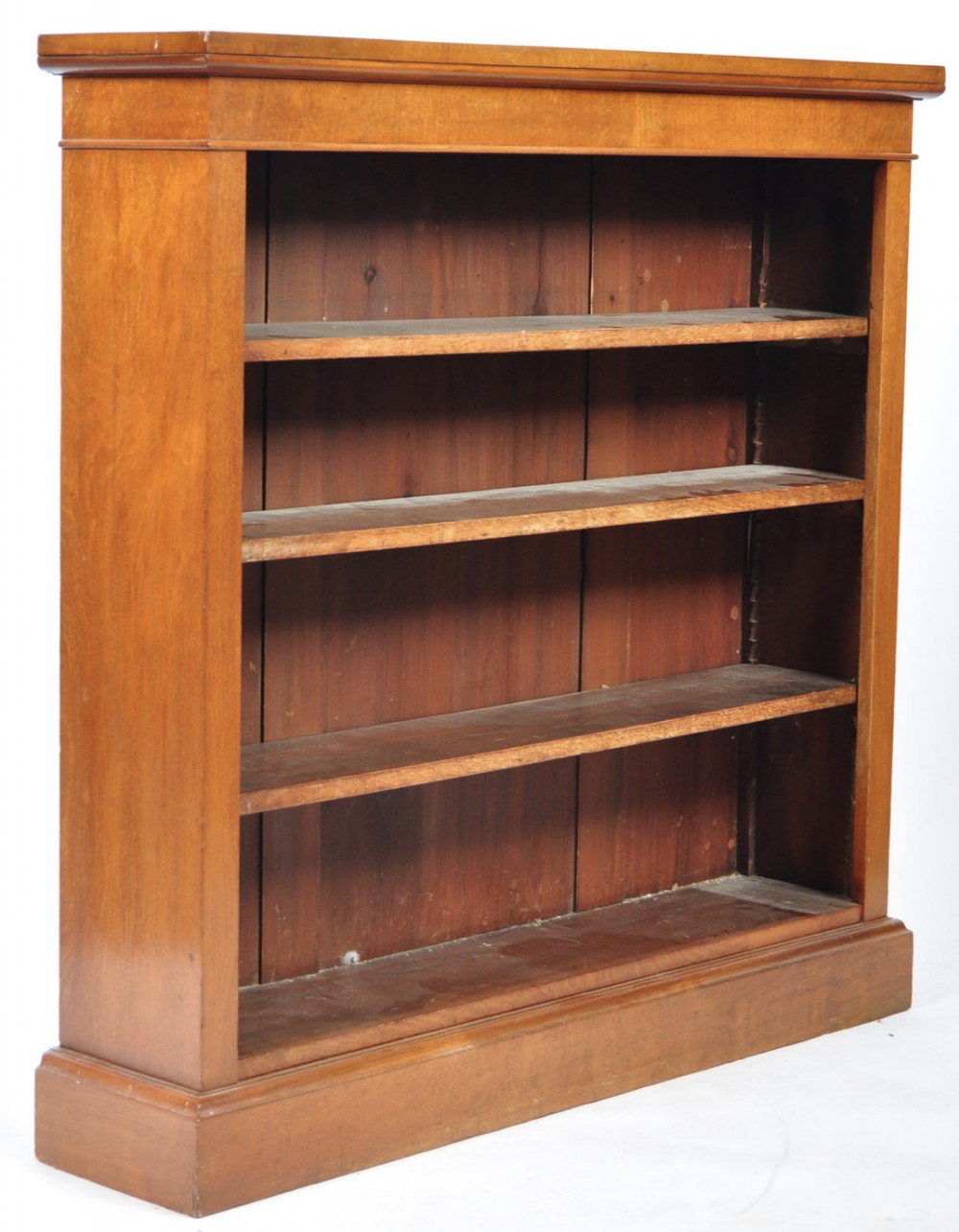 c19th small walnut veneered bookcase