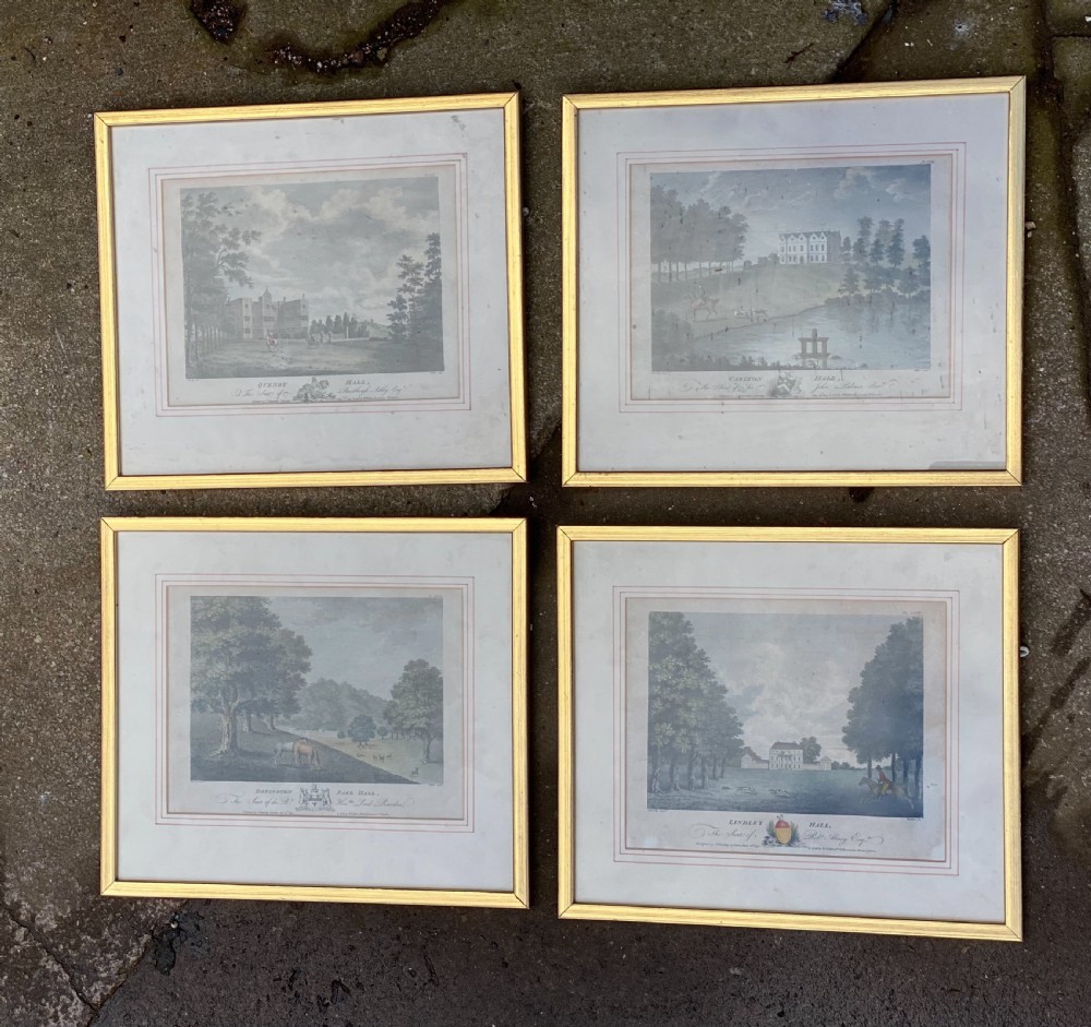 set of four c18th engravings published by j throsby between 17901792