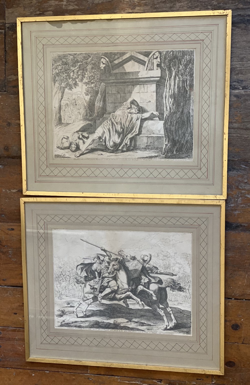 pair of engravings by bartolomeo pinellirome 1781 1835 scenes from antiquity