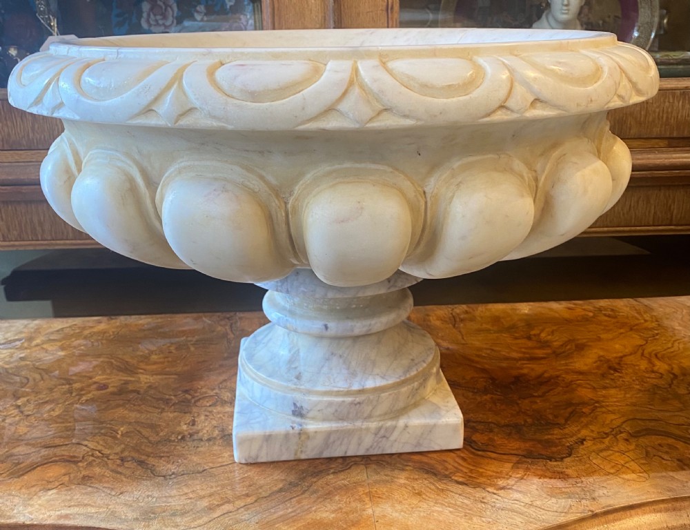 c19th large marble urn