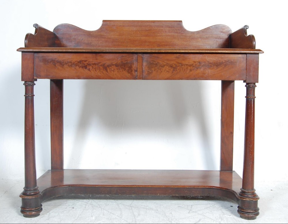 c19th mahogany side table