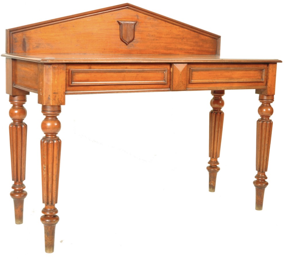 c19th mahogany hall table side server