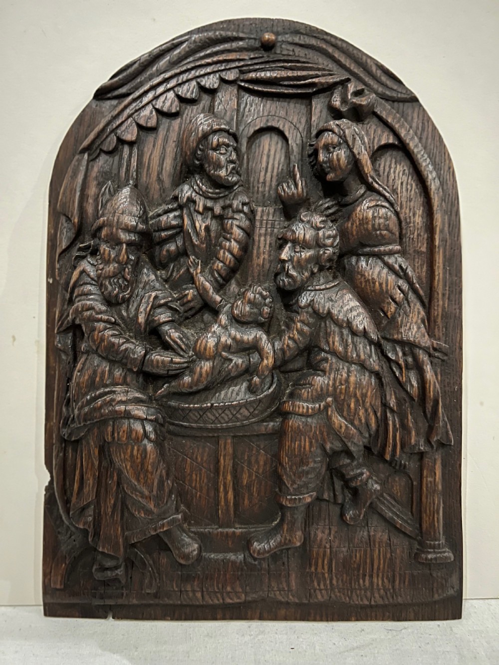 carved panel of the circumcision of christ c15801610