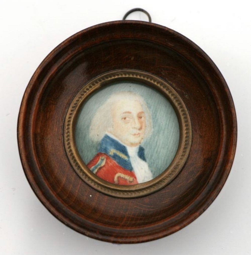 miniature portrait of officer