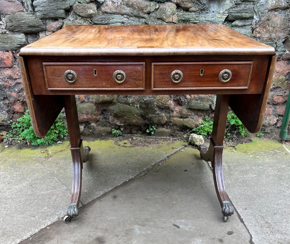 georgian sofa table with two drawers