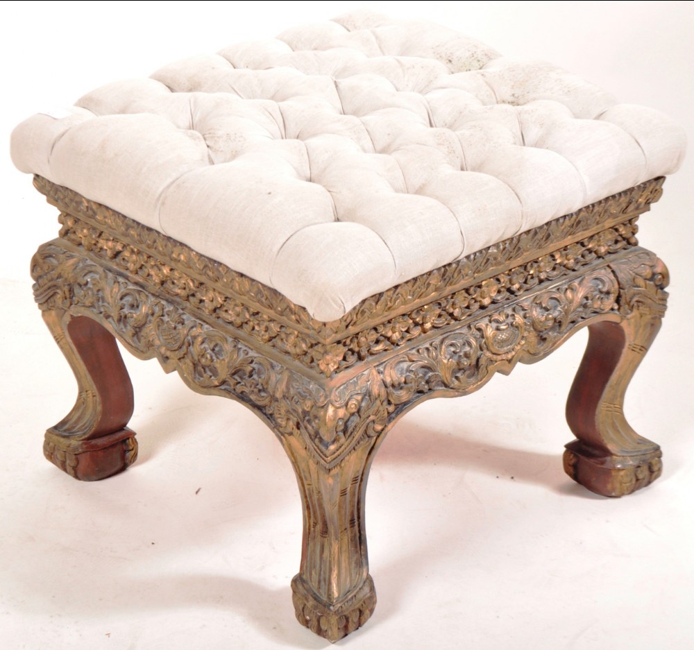early c20th footstool