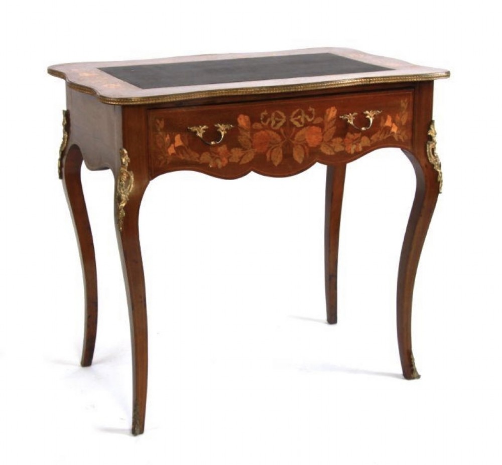 c19th french inlaid writing table