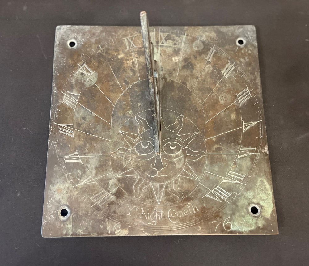edwardian bronze sundial