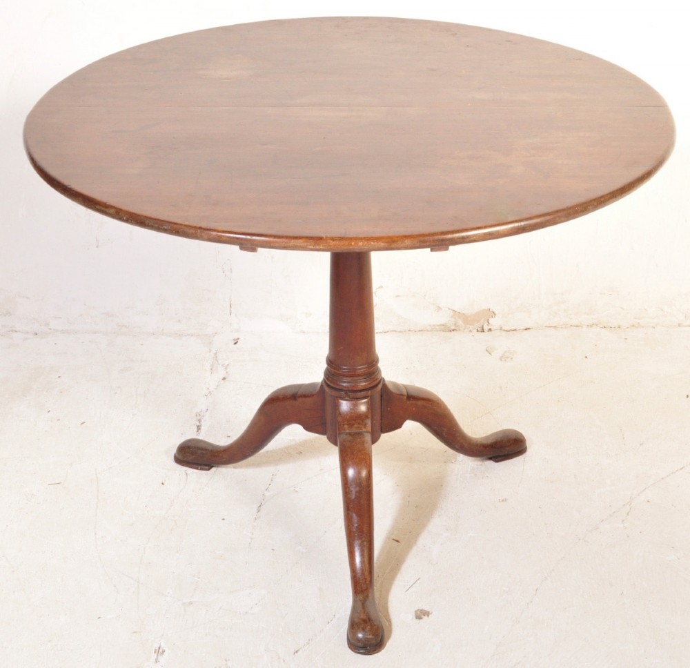 george iii mahogany tripod table with birdcage movement