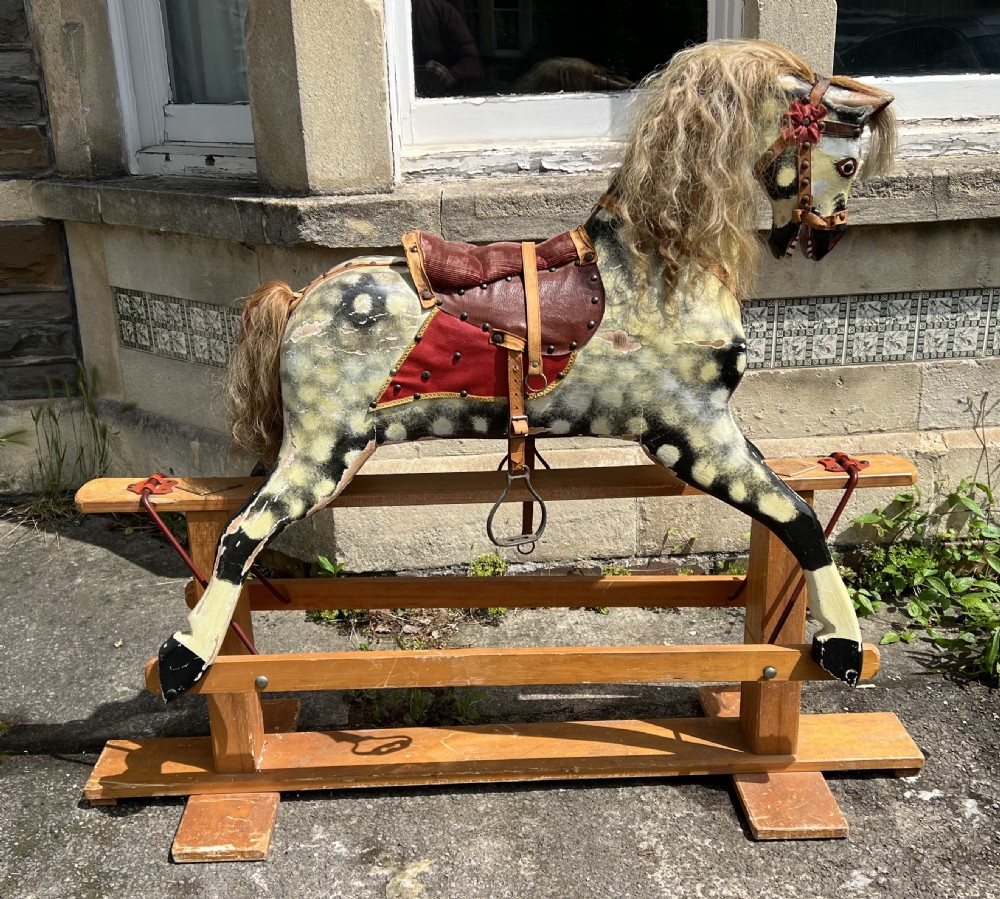 large collinsons rocking horse in playworn condition