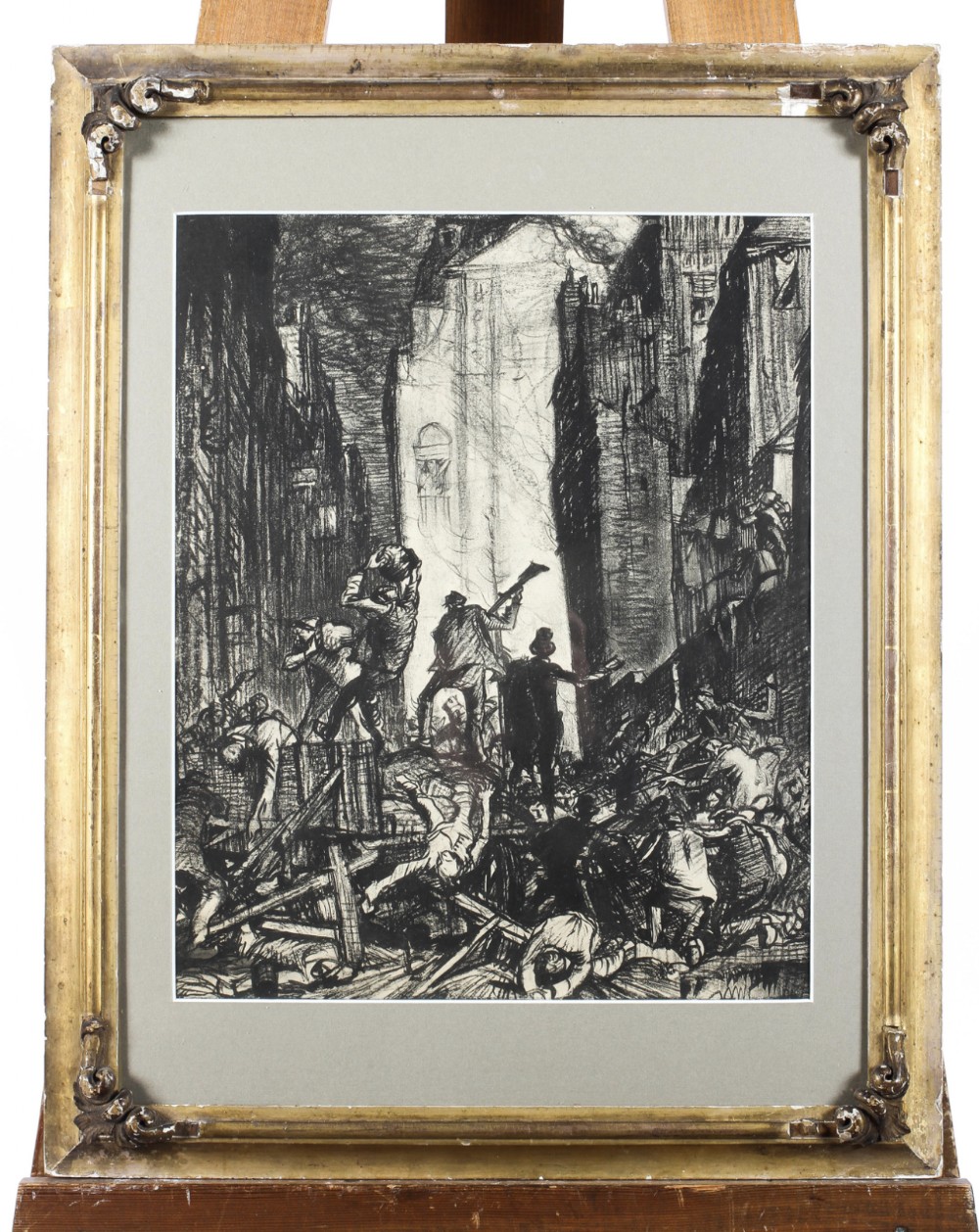 frank brangwyn british 18671956 revolt lithograph 1919