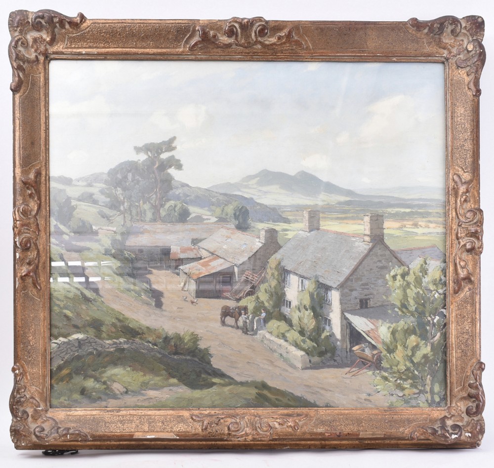 watercolour of a farm near penrhyndeudraeth by joseph owen 19261933 active period