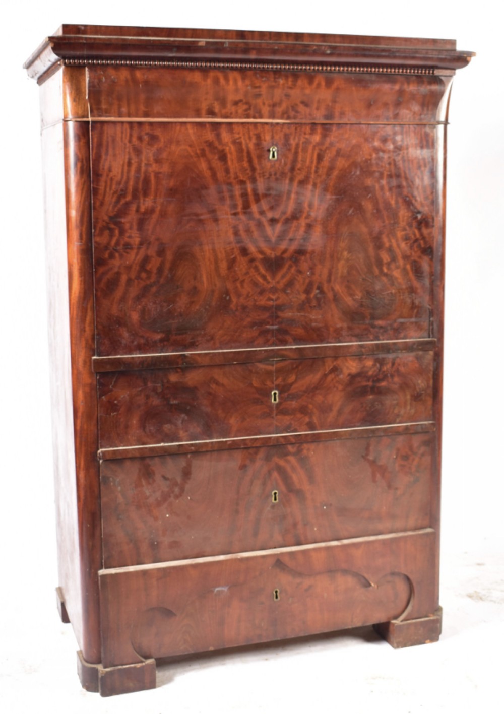 c19th continental secretaire abbattant for restoration