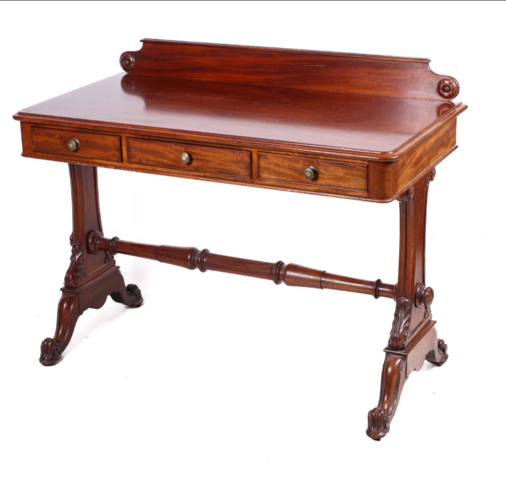 mahogany writing table by t g seddon bond street c1860s
