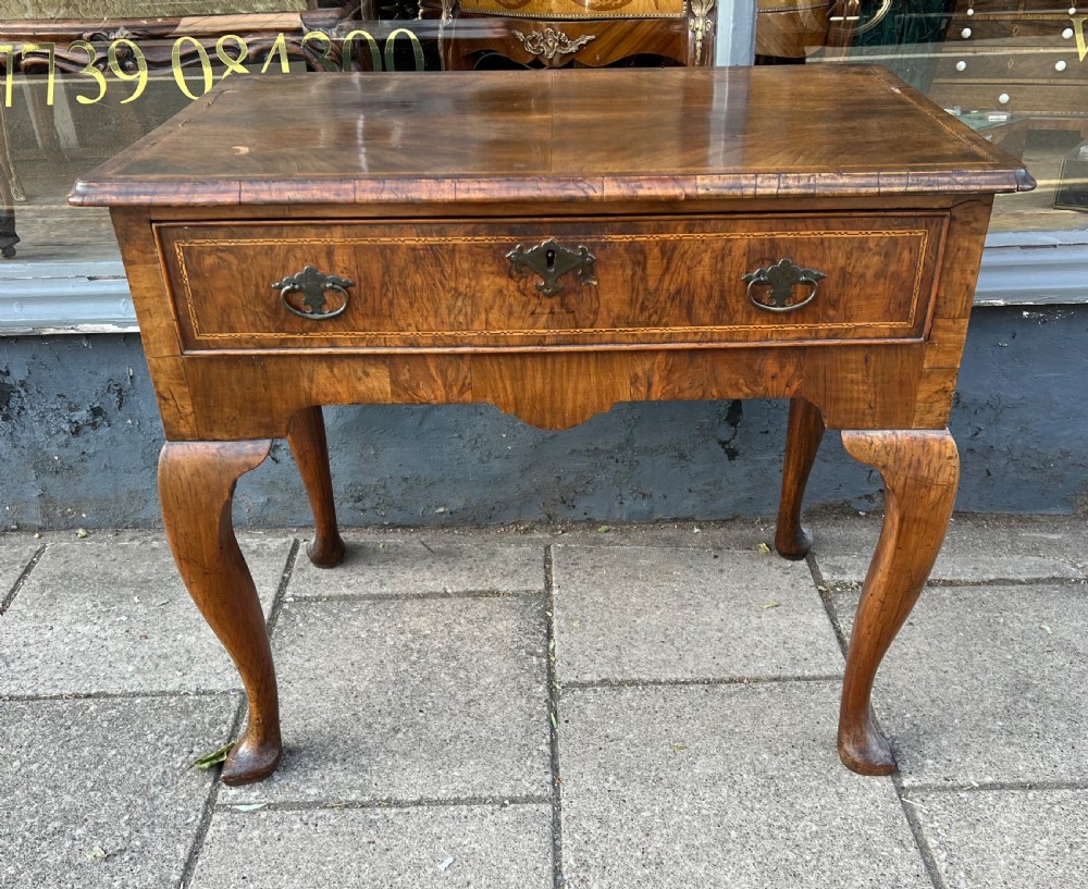 early georgian walnut side table