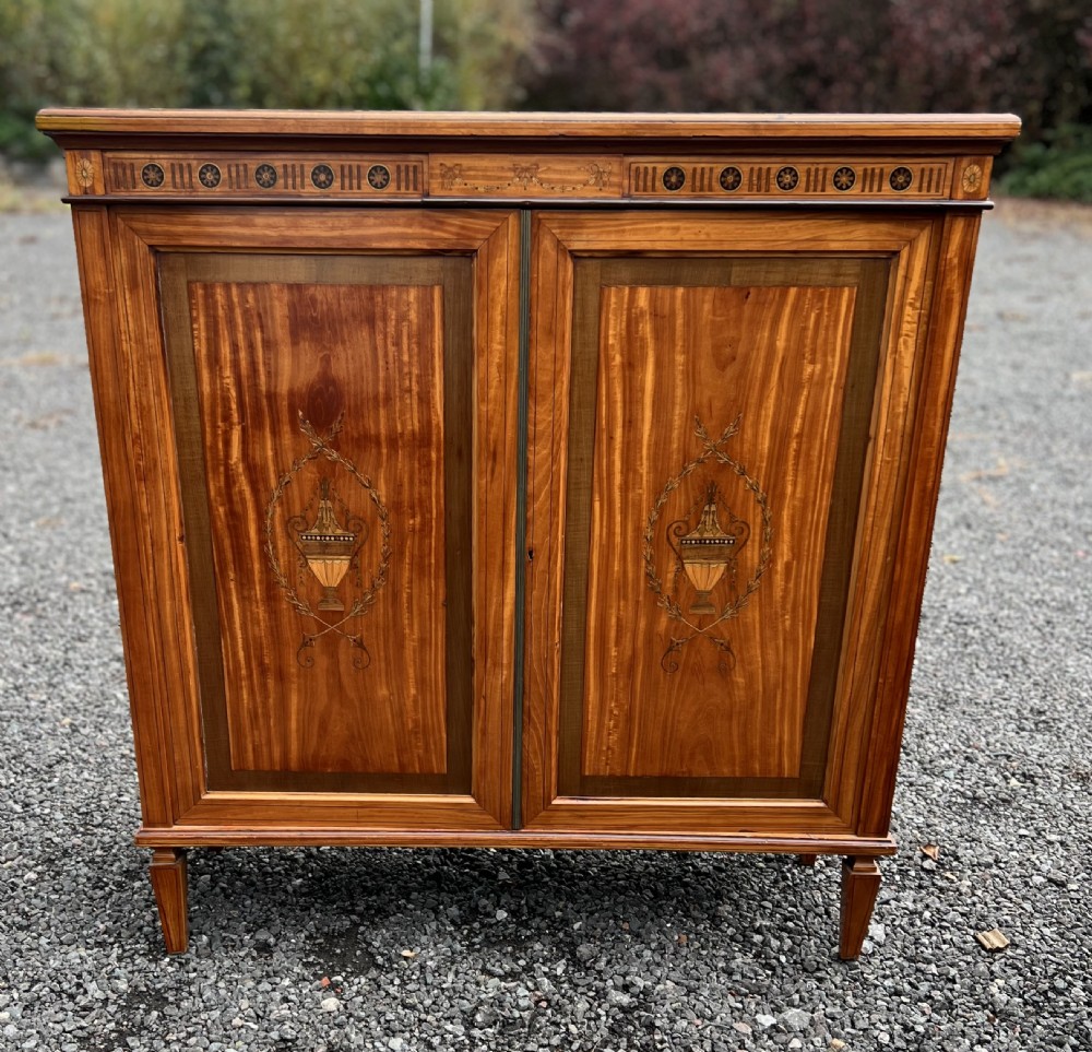 satinwood inlaid side cabinet